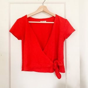 Madewell sash-tie shirt